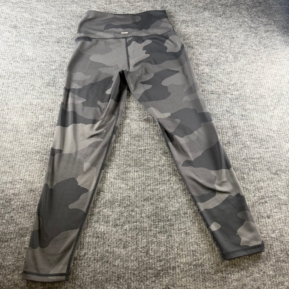 Aerie Chill Play Move Leggings Womens Large Gray Camo High Waisted Mesh L - Picture 6 of 8